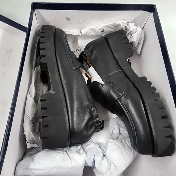 Andre Assous Black Loafers - Picture 6 of 15